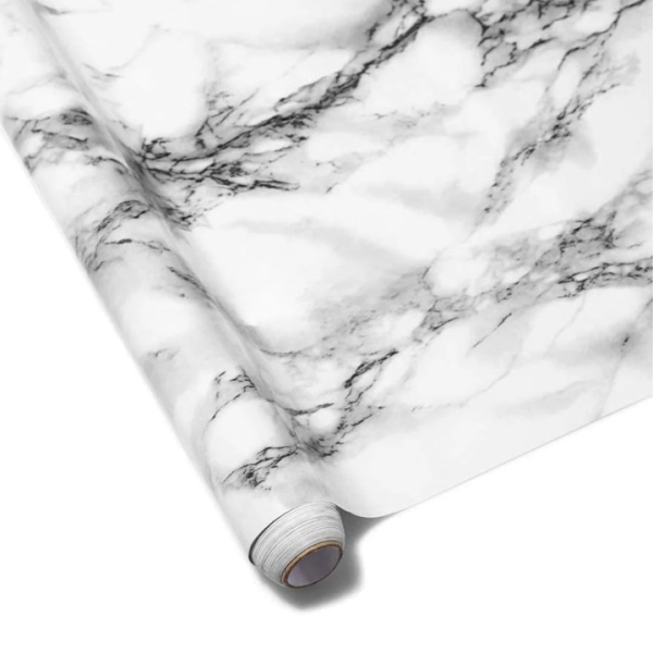 Self Adhesive Black Marble Sheet Sticker For Kitchen
