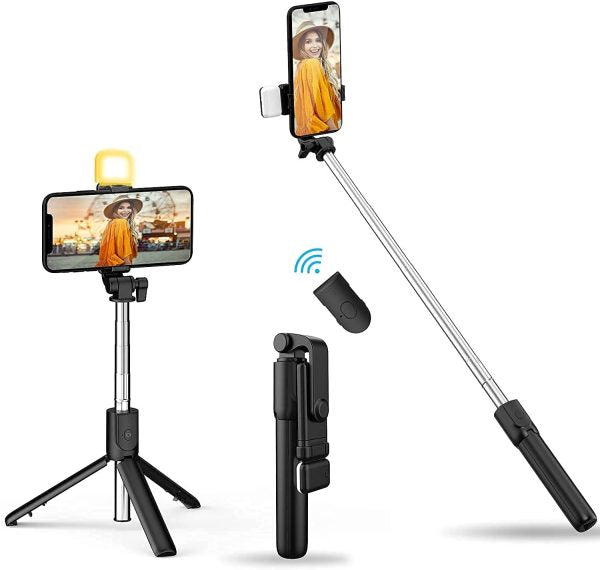 Selfie Stick Tripod R1s Bluetooth Remote Control Tripod Selfie Stick New Model With Wireless