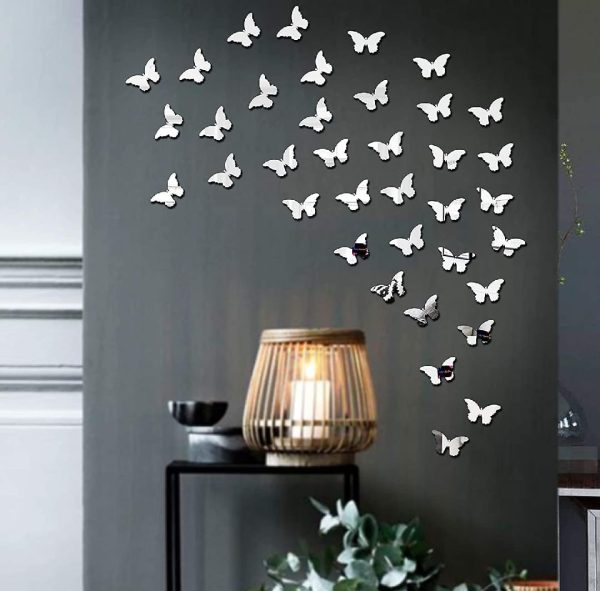 3d Acrylic Butterfly Wall Decoration Items For Home,Pack of 30