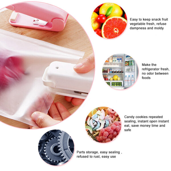 Portable Mini Sealer Home Heat Bag Plastic Food Snacks Bag